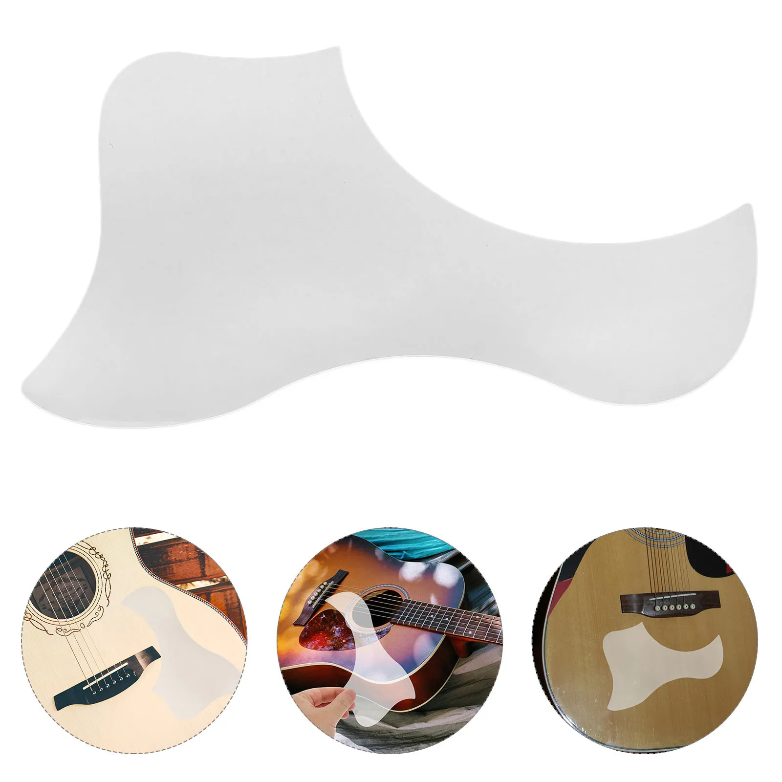 

Transparent Acoustic Guitar Pickguard for 40 41 Inch Folk Guitar Scratch Protection Easy Install No Residue Clear Pickguard