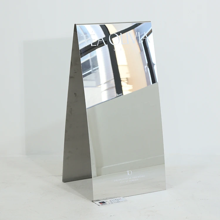 Advertising Poster Board Custom Sidewalk Sign Mirror Outdoor Stand Shop Door a Frame Sign Board