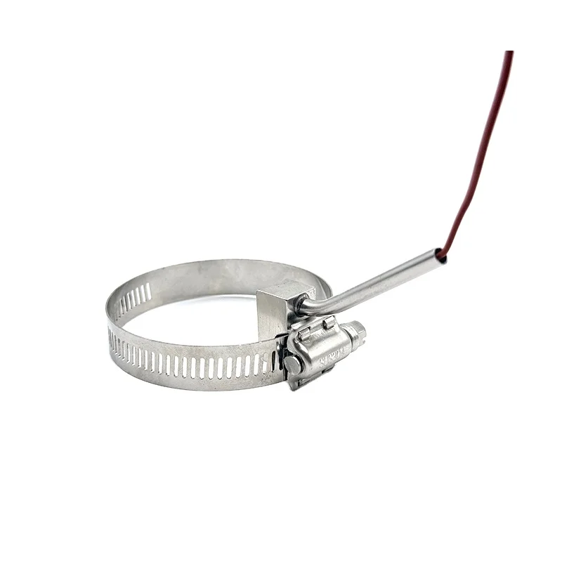 30 peças braçadeira termopar de temperatura de alta qualidade tipo braçadeira de mangueira sensor de temperatura de aço inoxidável tipo k medida de superfície de tubo