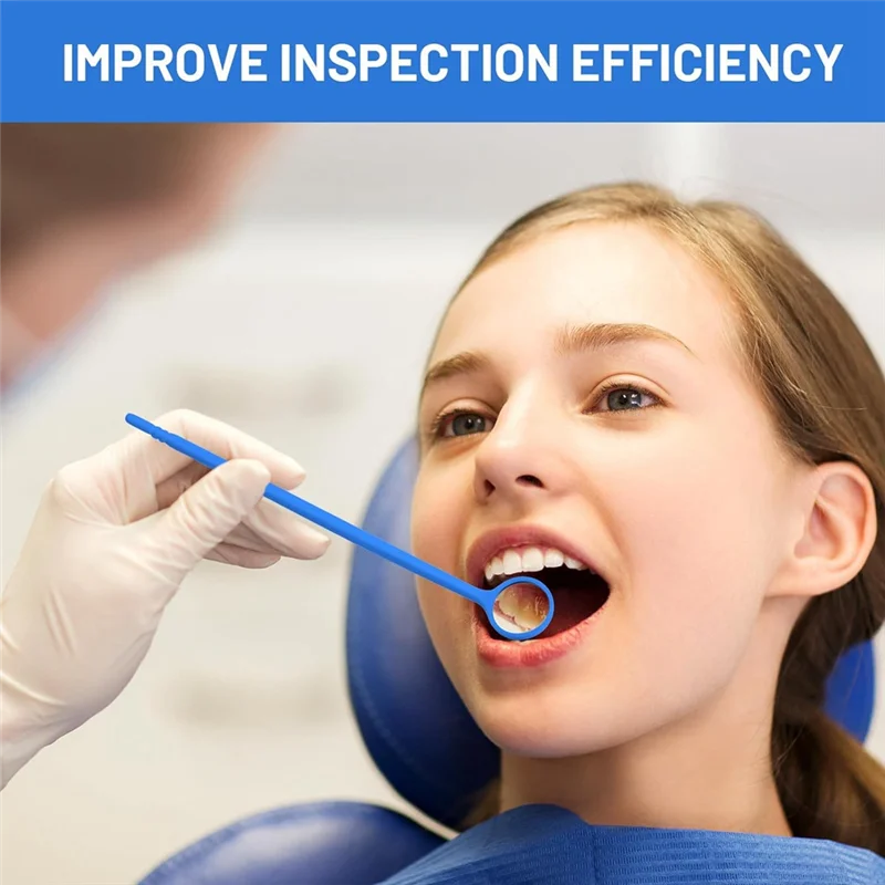 A97G 300 Pcs Disposable  Mirror Anti Fog Mouth Mirror Individually Packed  Mirror For Teeth Oral