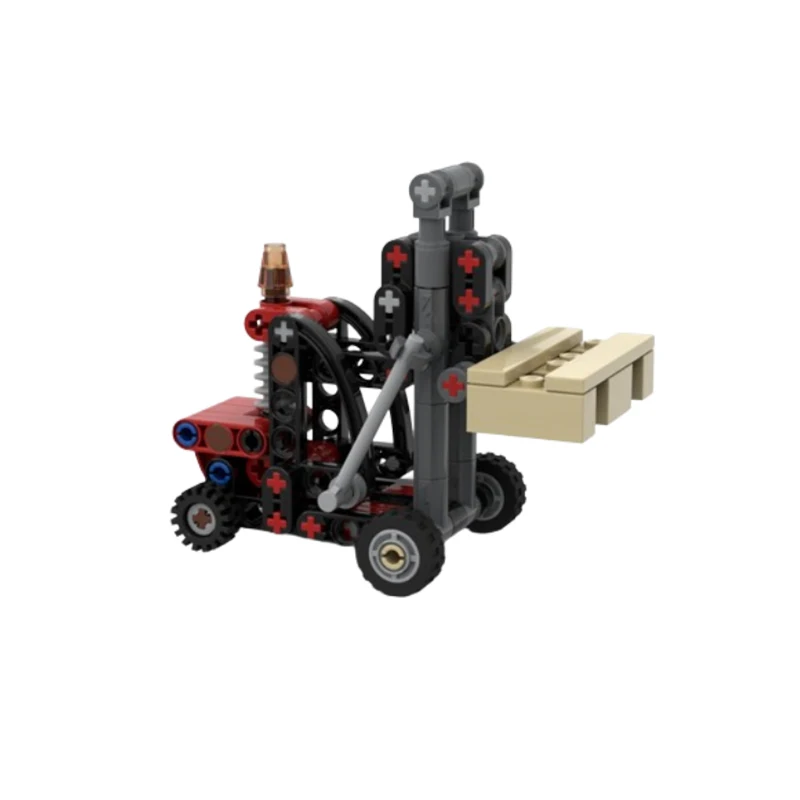 Spot MOC small particle assembly block small forklift 109pcs engineering vehicle mini model toy ornament gift