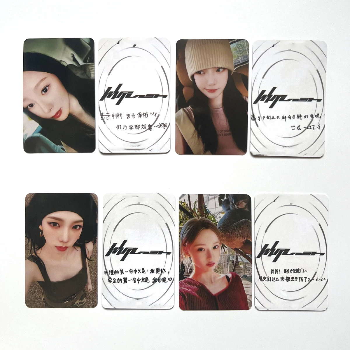 4/12Pcs/Set Kpop Karina Winter Whiplash Album Photocards List Giselle Ningning Hoodie K4 Ver Selfie Concert Lomo Cards Fans Gift