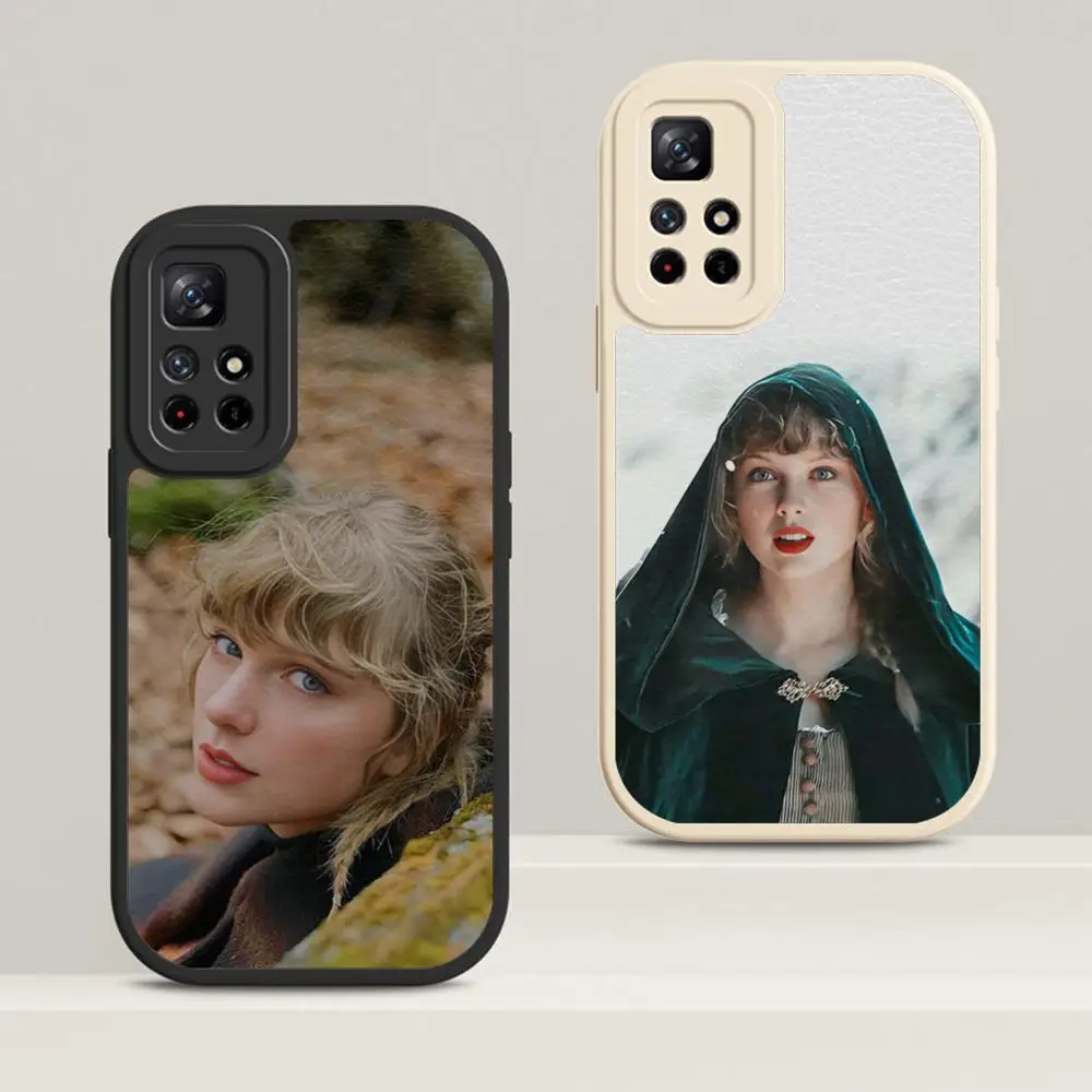 Female Singer Taylor Alison S-Swift MAISTO Phone Case Lambskin Case For Xiaomi Redmi 8 11 12 T Pro 10 11 12 Poco 11i 12X Ultra