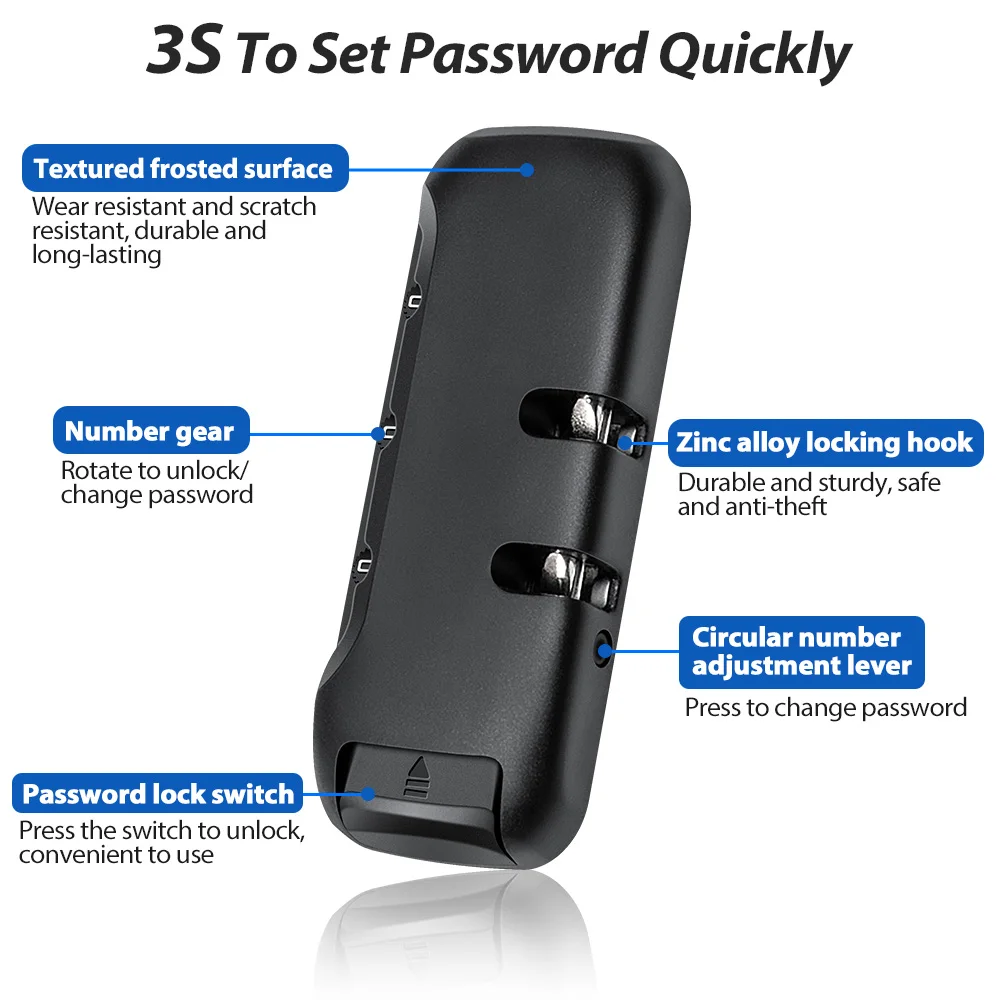 NEWBOLER 5L Elektroroller-Fronttasche mit Passwortschloss, große Kapazität, Elektroroller-Tasche, Aufbewahrung im Freien für Xiaomi Scooter – Detail 6