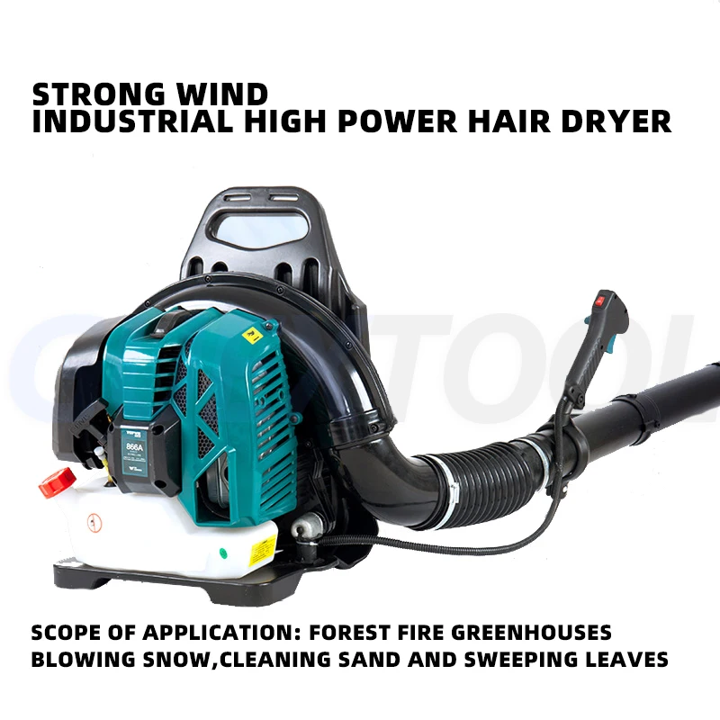 Imagem -06 - Poderoso Mochila Leaf Blower 68cc Poderoso Snow Blower sem Fio Dois Tempos Duto de ar Ajustável Gasolina Destacável Air Blower Ferramenta Elétrica