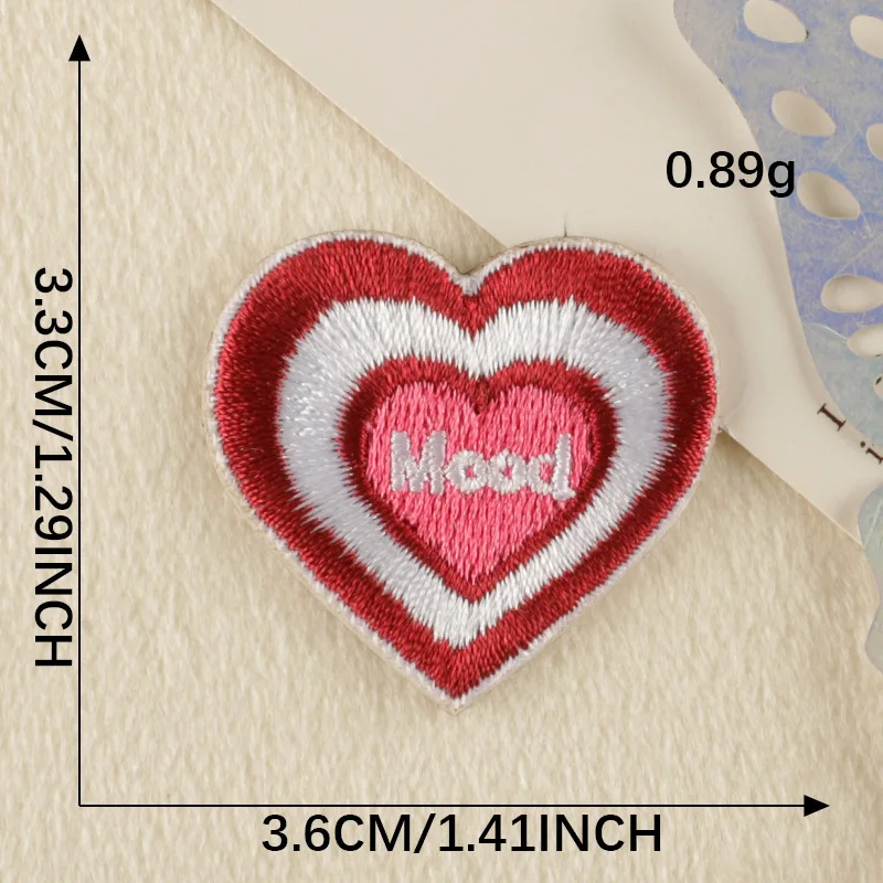 3M Emblem Embroidered Cloth Stickers Cartoon Flowers DIY Iron Clothing Patches