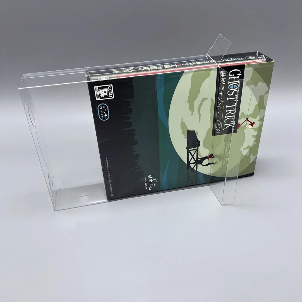 1 Box Protector For Nintendo Switch Ghost Trick: Phantom Detective Only JP Edition Game Video Clear Display Case Collect Box