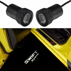 JURUS 2Pcs Led Car Door Lights Logo Laser Projector Lights Ghost Shadow Welcome Light For Suzuki Jimny Swift Vitara Accessories