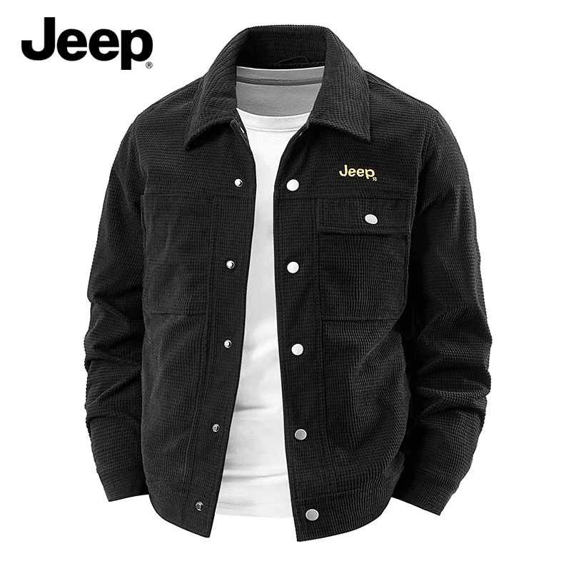 

Мужская куртка Jeep American Classic Utility, с множеством карманов, для активного отдыха, куртка-рубашка, спортивная и повседневная мода, весна-осень