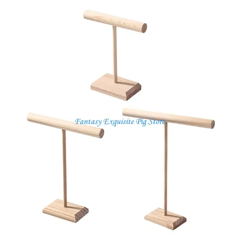 

HXBF Jewelry Display Stand для выставок и магазинов держателя бракера с деревянными базовыми прическами для женщин для женщин