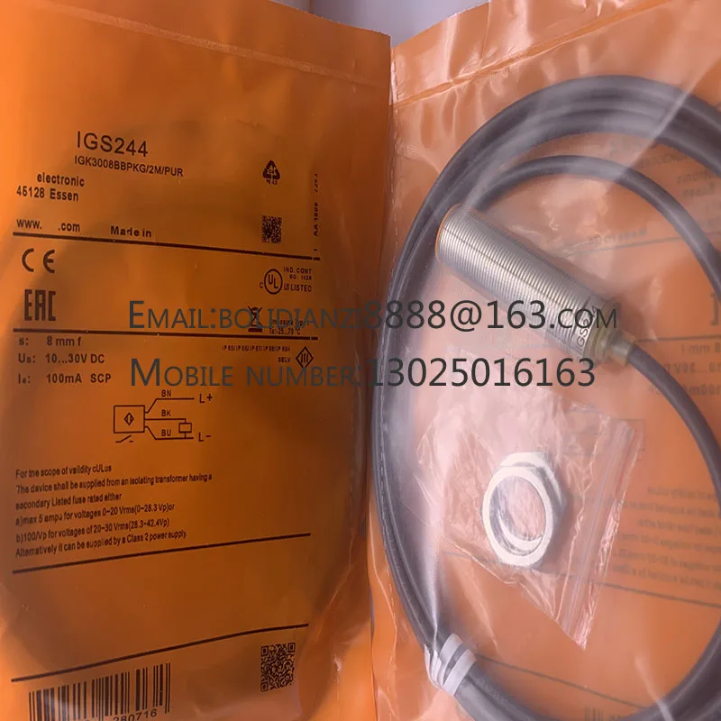 Novo sensor de proximidade IGS244 IGS267 IGS324 em estoque
