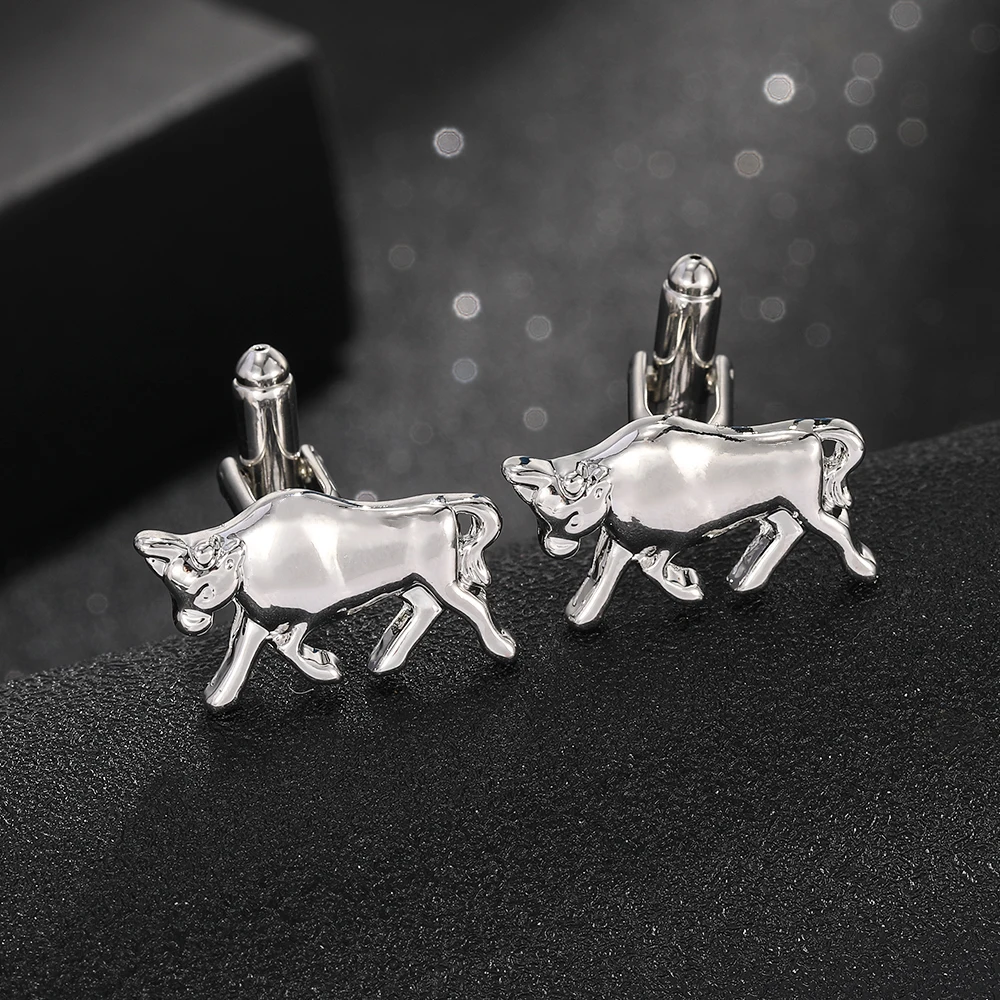 Animal Collection Drache Elefant Kuh Dinosaurier Eisbär Koala Manschettenknöpfe für Männer Hemd Anzug Schmuck Zubehör – Detail 7