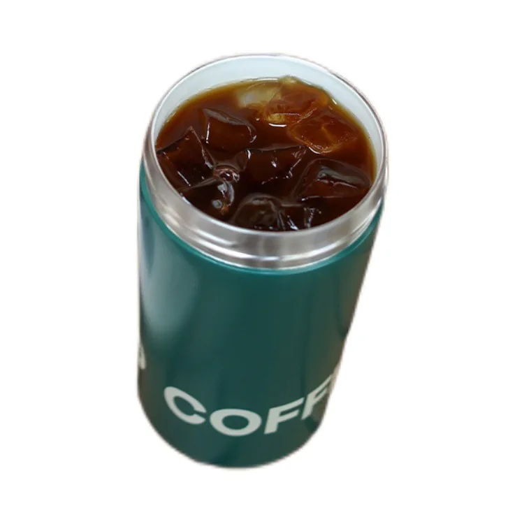 Office and Household Coffee Cup with Rope, Simple Ceramic Inner Liner, Water Cup, Thermos Bottle