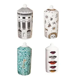 European Style Cylindrical Ceramic Storage Jar Cosmetics Jewelry Storage Bottle Candy Tea Jar Container Ornament Home Decoration