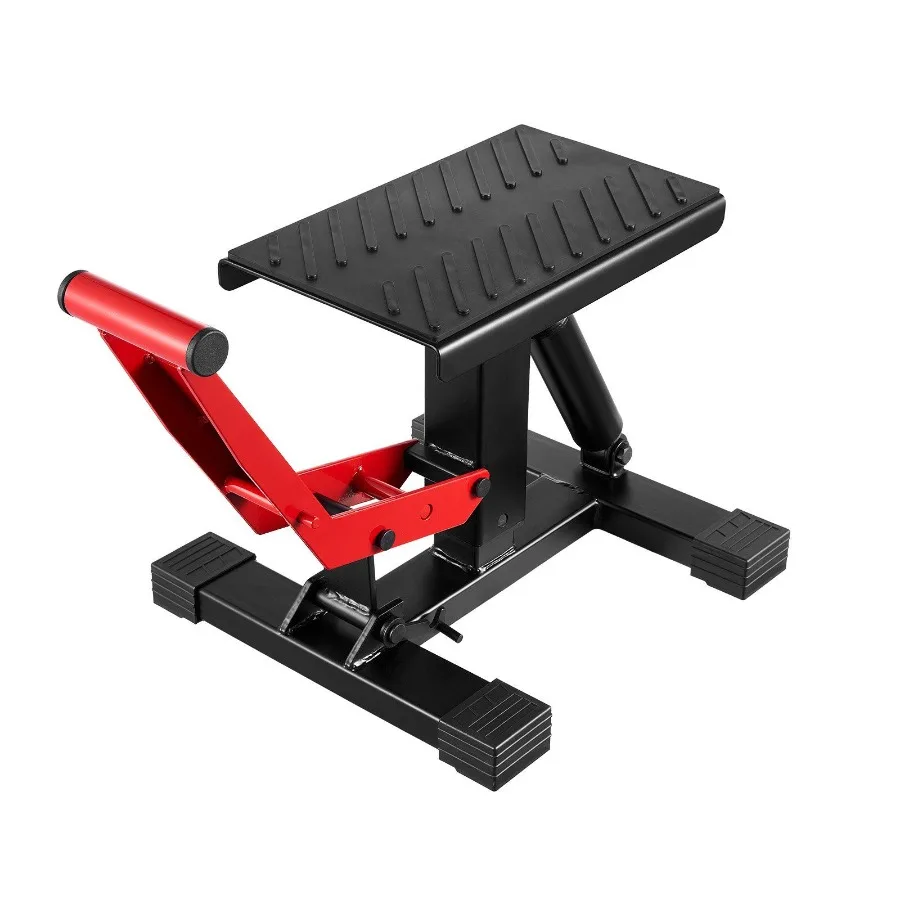 

Dirt Bike Lift Stand Motorcycle Jack Lift Stand 1200lbs Capacity and Hydraulic Lift Operation Hoist Table Adjustable Height 9.8