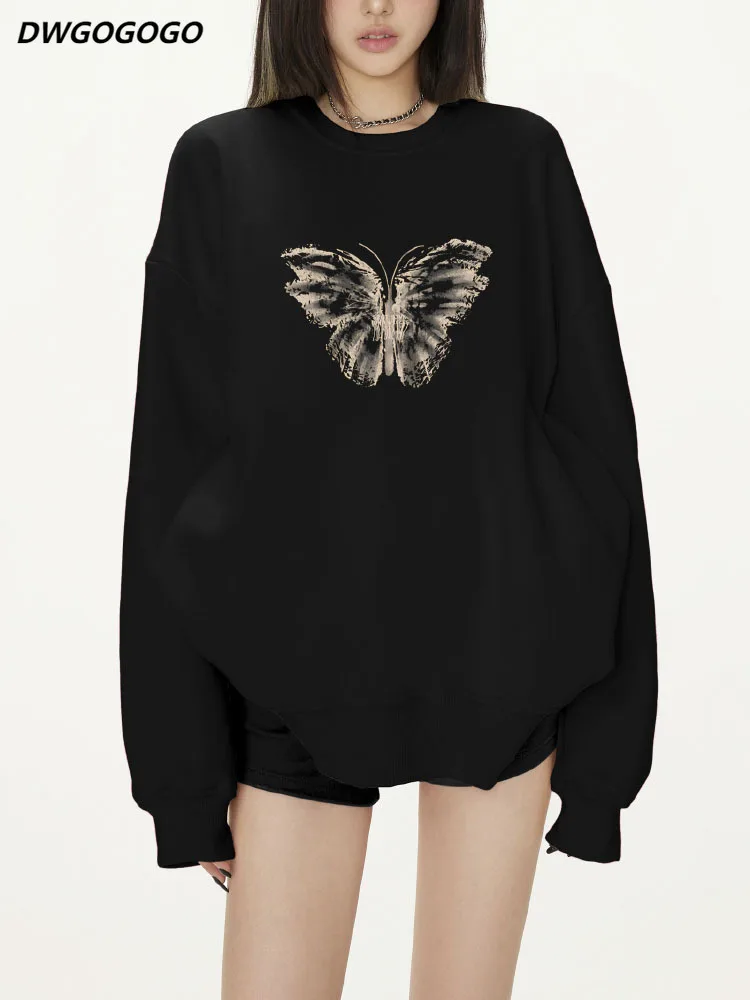 

Women Hoodie Fashion Oversized Hoodie Harajuku Pullover Round Neck Long Sleeve Hoodie For Women Printing Sweatshirt