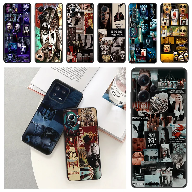 American Horror Story Phone Case For Redmi Note 12 5G K50 Ultra Xiaomi 13 Pro 12 Lite 12t 12s 12x 12c X5 Camera Protective Cover