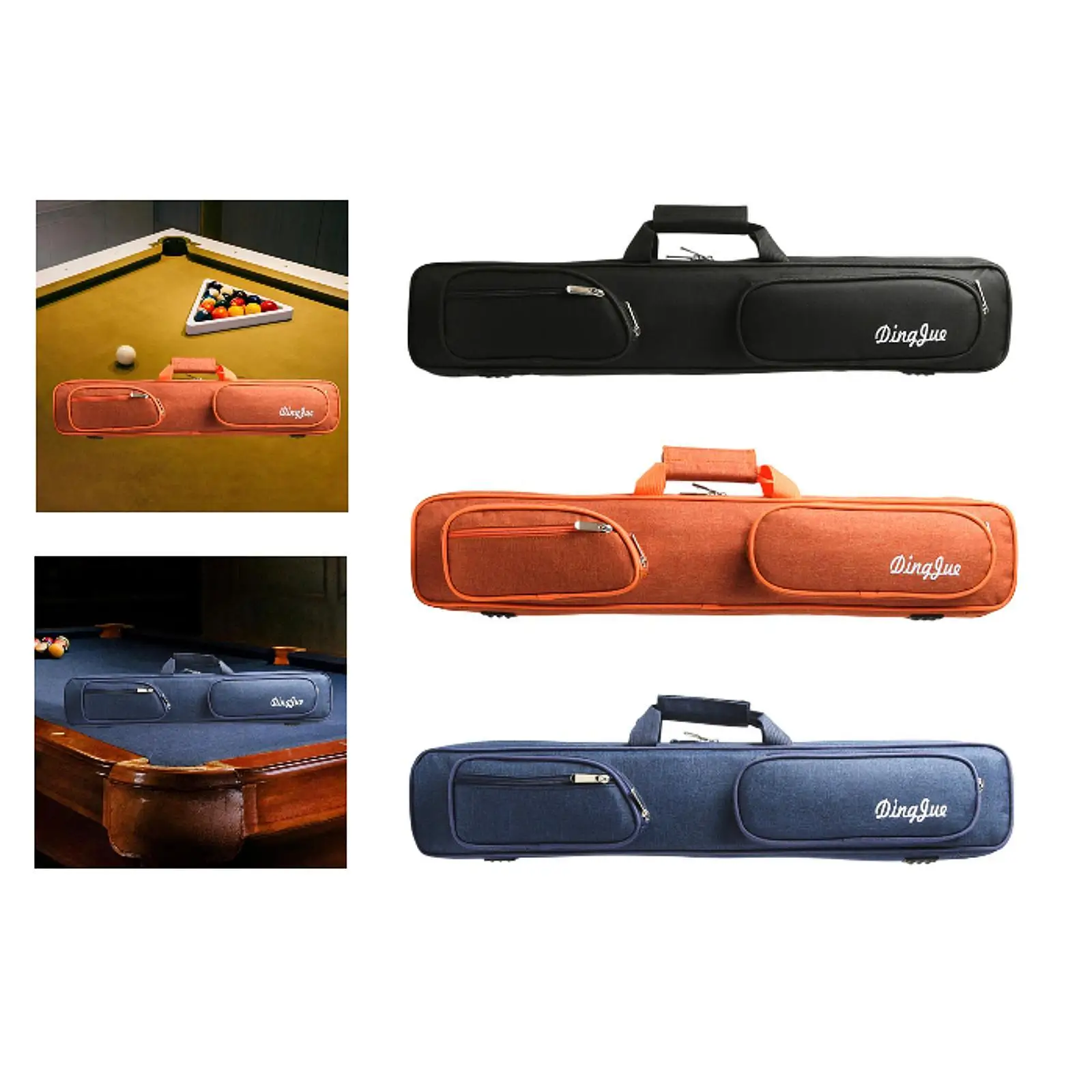 

Pool Cue Case Snooker Stick Storage Bag Oxford Cloth Anti Scratch Dustproof with