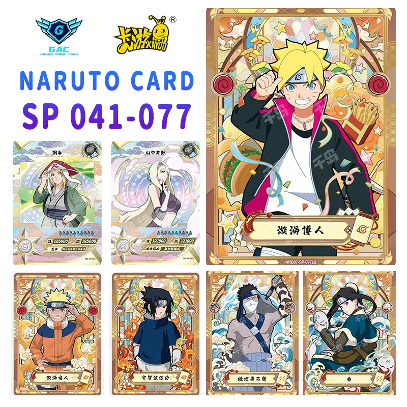 Kayou Genuine Anime Naruto Card SP Full Series No.039-073 Gaara Kimimaro Jiraiya Deidara Tsunade Rare Collection Card Toy Gift