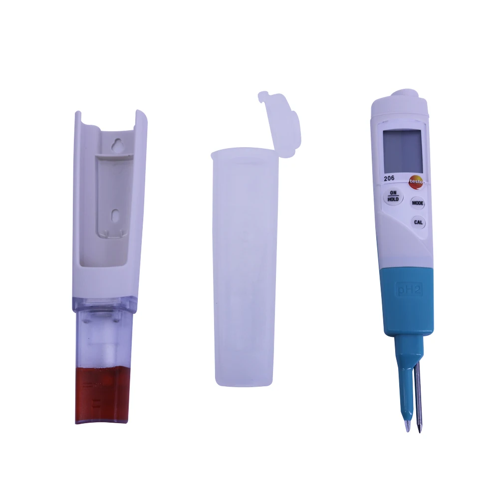 Imagem -03 - Testo-semi-sólido Medidor de ph Digital Cheese Yogurt Tester Ph2 a 14 ph 0563 2062 206