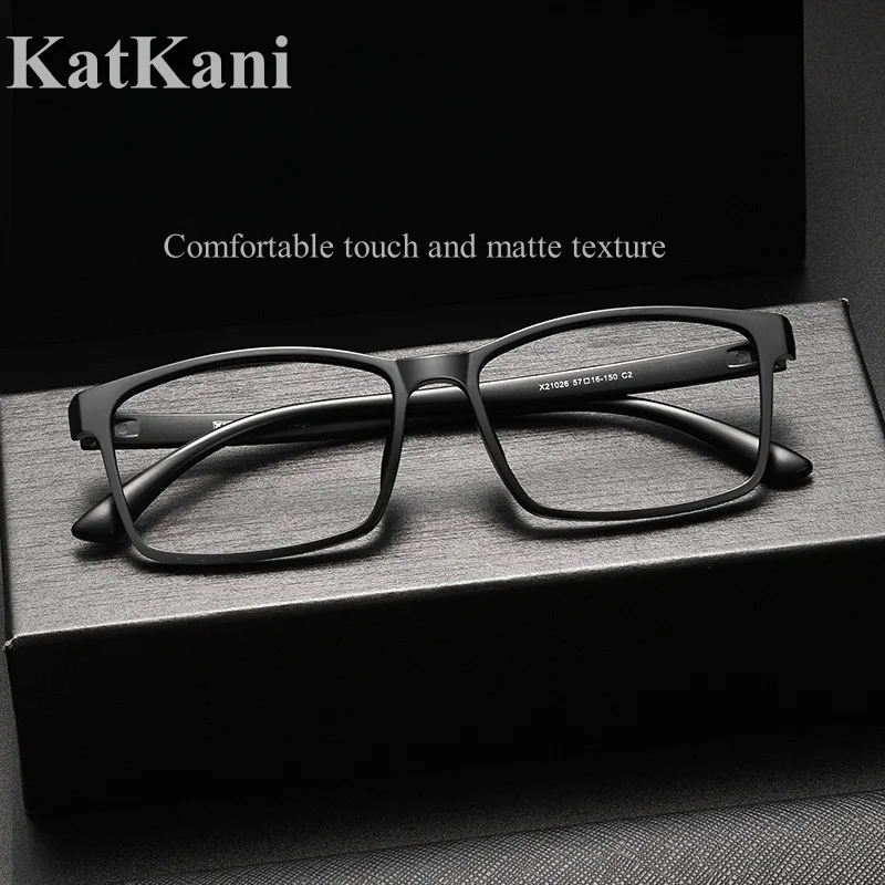 

KatKani New Ultra Light And Comfortable Large Face Men's Eyeglass Frame Optical Prescription Glasses For WomenX21026R