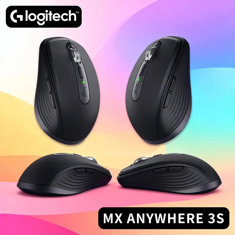 

Компактная мышь Logitech MX Anywhere 3S, эргономичный дизайн, перезаряжаемая, с быстрым прокруткой для портативных ПК Mac