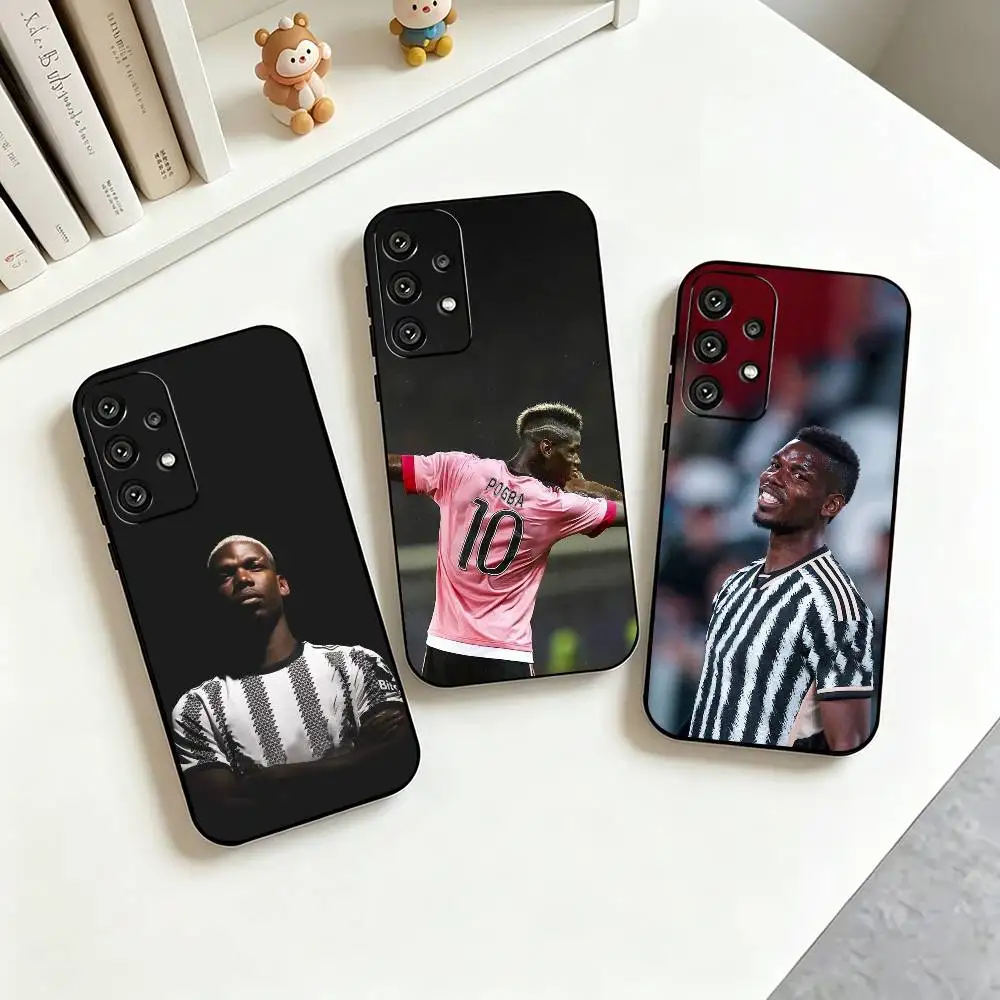 P-Paul Pogba Football Star  Phone Case For Samsung S25,S24,S21,S22,S23,S30,Ultra,S20,Plus,Fe,Soft Silicone Black Cover