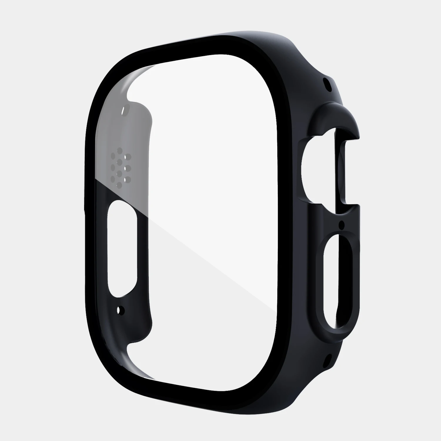 Glas + Cover Voor Apple Horloge Case Ultra 3 2 49mm 45mm 41mm 44mm 40mm 42mm 38mm Gehard Case Screen Protector Voor Iwatch 9 8 7 SE