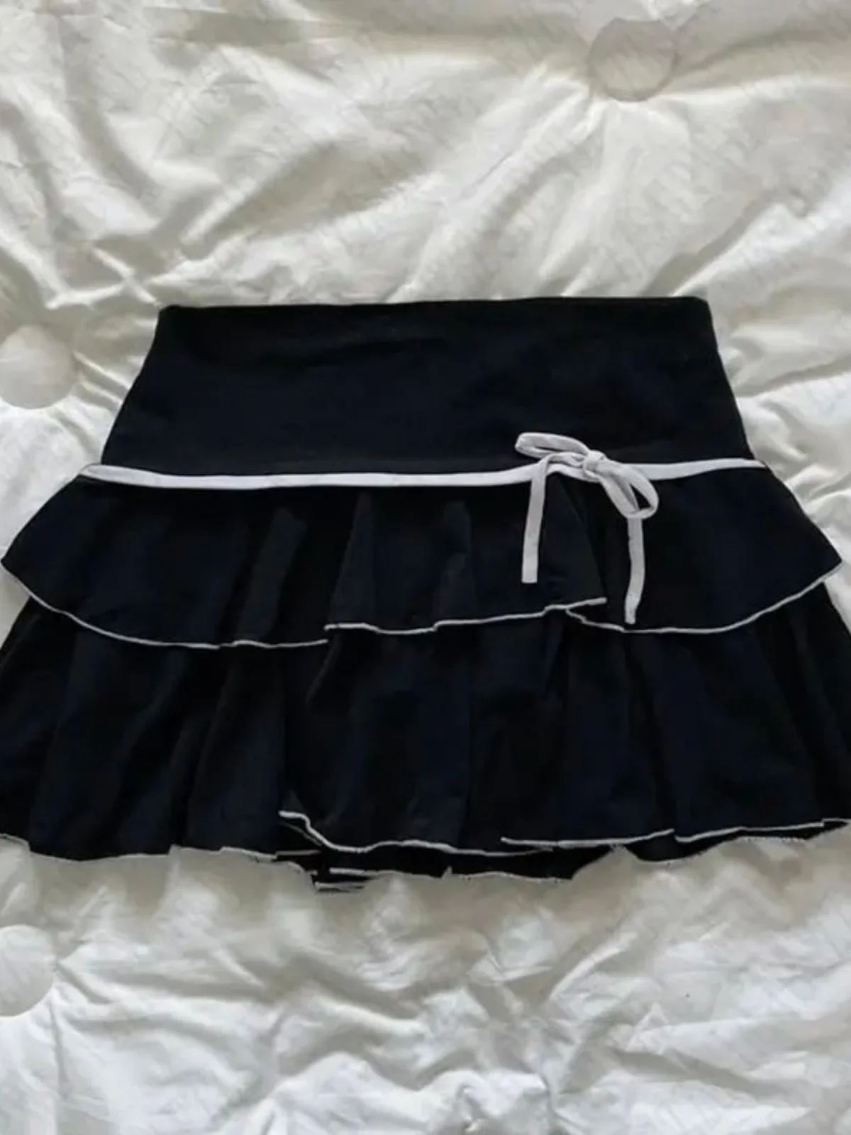 

Sweet Elastic Waist Bow Cake Skirt Knot ort Skirt Women's Spring Faion Skirt Dert Theme Par Wear