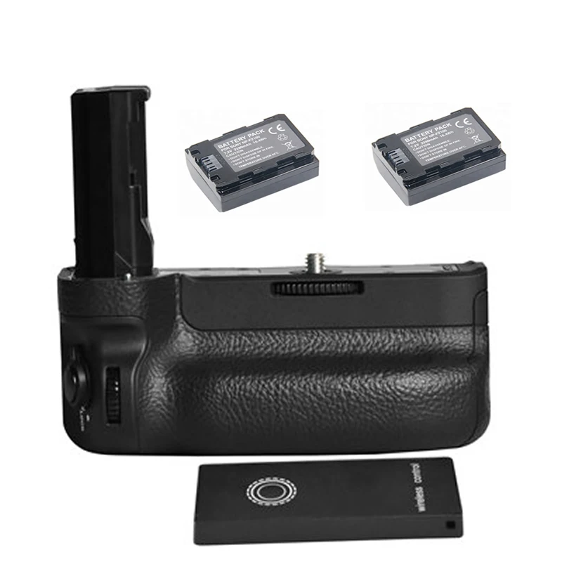 VG-C3EM Vertical Battery Grip With Remote Control + 2pcs NP-FZ100 Battery for Sony A7III A7RIII A9