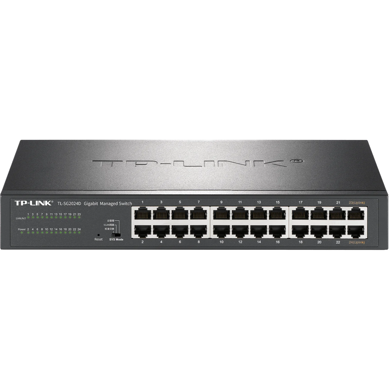 

Коммутатор TP-LINK PoE, сетевой полный гигабитный облачный управление TL-SG2024/SG2024D/SG2024MP 24 порта 1000Base-T RJ45, китайская версия