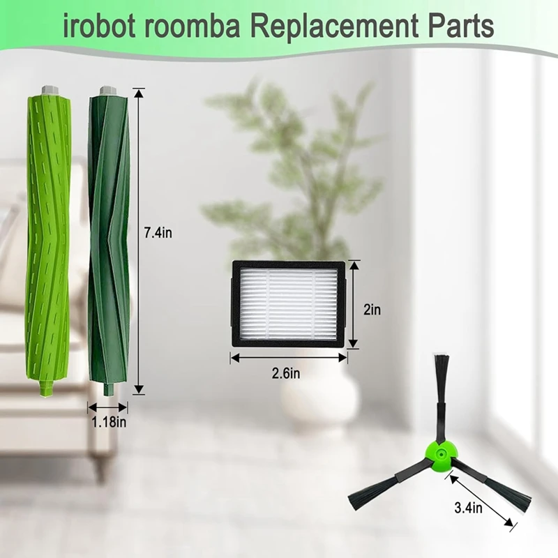 สำหรับ iRobot Roomba I8 I8 + I7 I7 + I6 I6 + I3 I3 I4 + บวก E6 E5 J7 E7 I & E & J ชุดเครื่องดูดฝุ่นแปรงกรองอุปกรณ์เสริม