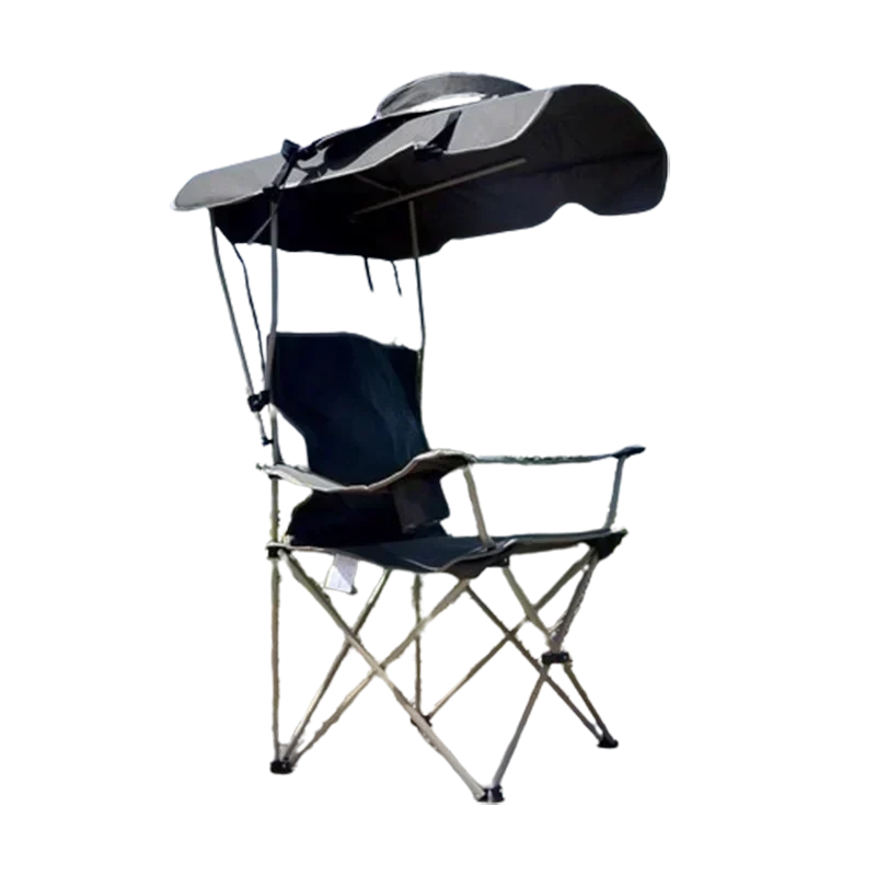 Outdoor Leisure Fishing Folding Chair Camping Summer Beach Nature Sunshade Folding Chair Lightweight Relax Silla Furniture