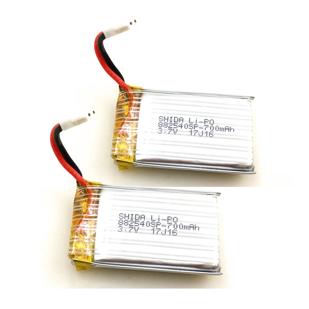 

2PCS Wltoys XK K124 RC Helicopter Original Battery Spare Part XK.2.K124.013 3.7V 700mAh Battery Replacement Accessory