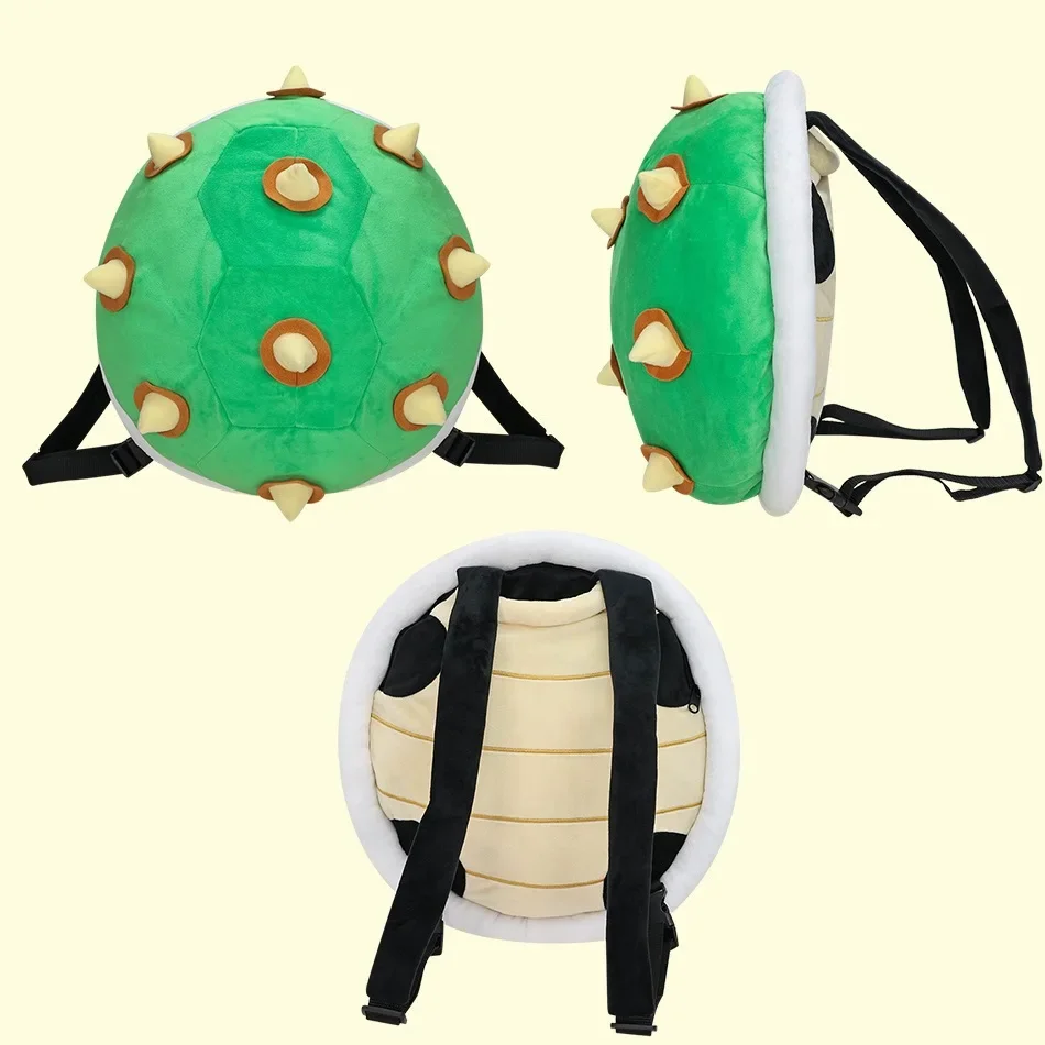 Anime Koopa Troopa Bowser Lemmy Ludwig Plüsch-Rucksack Schildkröten-Schale Gefüllte Plüschtiere Cartoon-Schultaschen Halloween-Deko-Geschenk – Detail 2