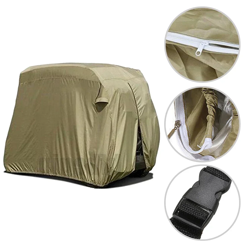 

Golf Cart Cover 210D Polyester Waterproof Rain Cover For Golf Cart For EZGO Two Seats Club Car Protection Cover Golf Accessories