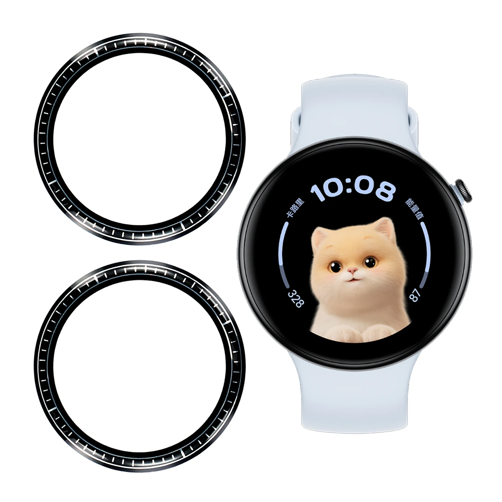 

2 шт./упак. для Honor Watch Fit Elegant Edition Защитная пленка для экрана Smart Watch HD Прозрачная пленка из ПММА (черный край)