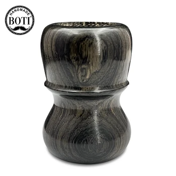 Boti brosse-rasage Kit personnalisé ébène série classique manche en bois à la main hommes nettoyage du matin barbe rasage brosse outils
