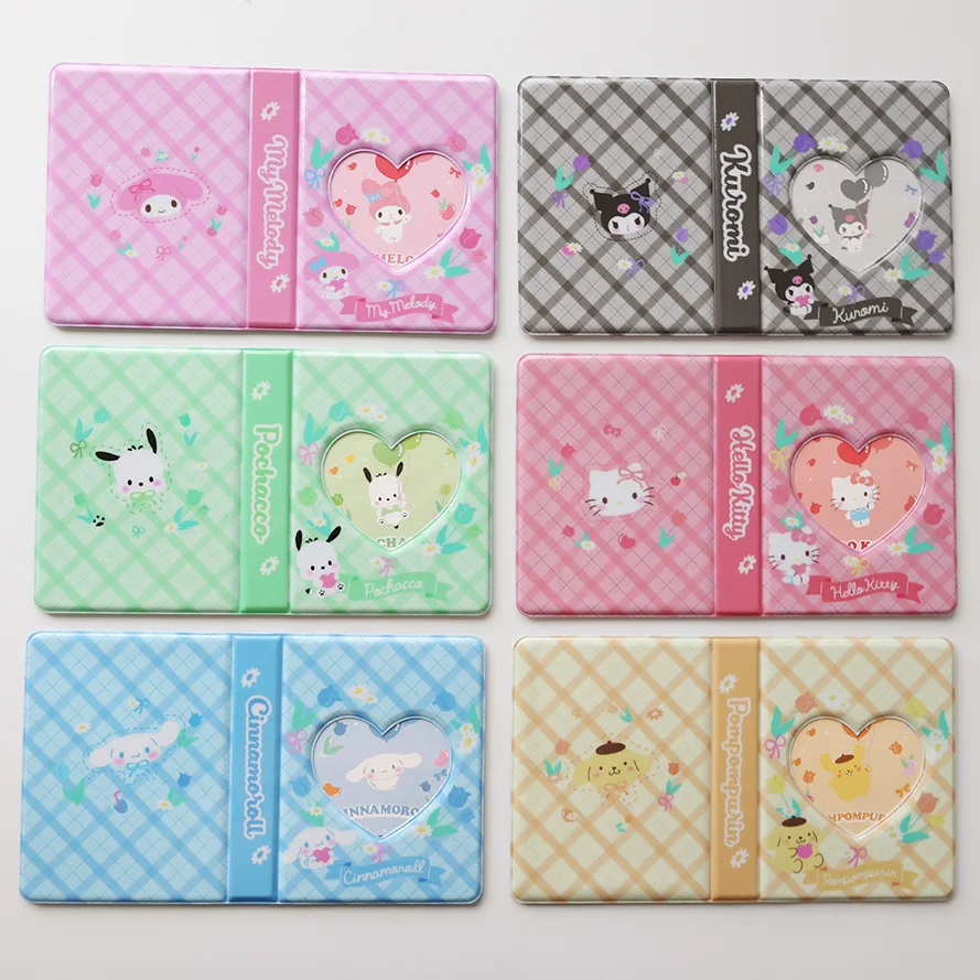 Hello Kitty Mini Card Storage Thin Cute Cartoon Melody Kuromi Photo Collection Album 3-Inch Idol Card Collector Polaroid Album