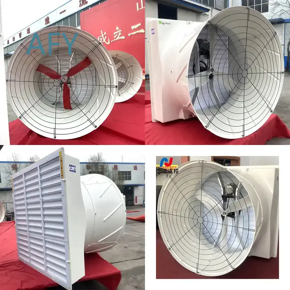 Chicken House Exhaust Fan for Low Noise Large Air Volume Strong Wind FRP Axial Fan for Poultry Farm Ventilation Cooling