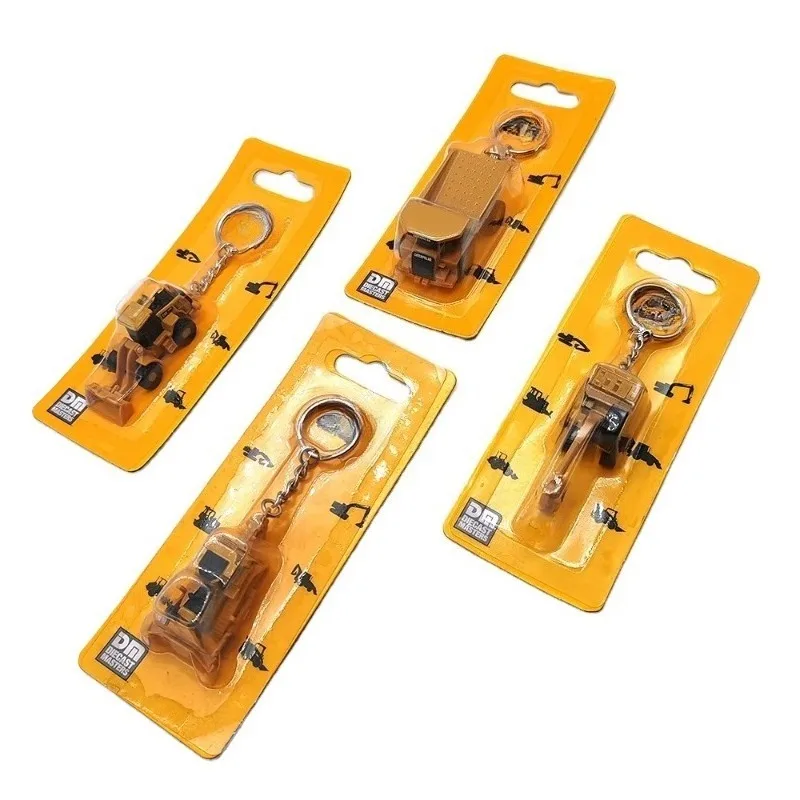 Construction Machinery Parts for Keychain Pendant Personalized Excavator Model Keyholder Dig Bucket Metal
