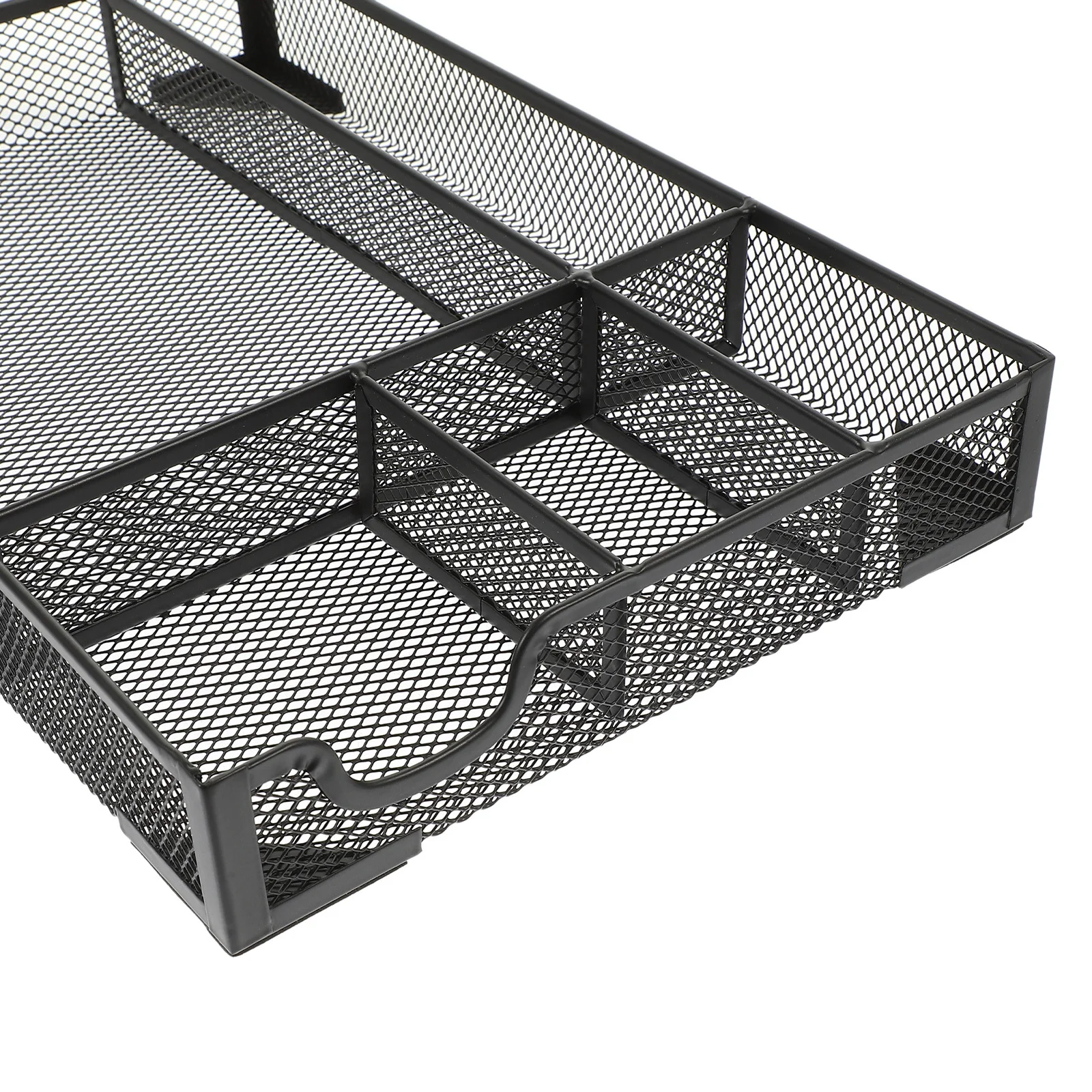 منظم مكتب معدني للتخزين، حامل مجلات ملفات المكتب الجمالي، تصميم شبكي، ملحقات غرفة النوم والحمام