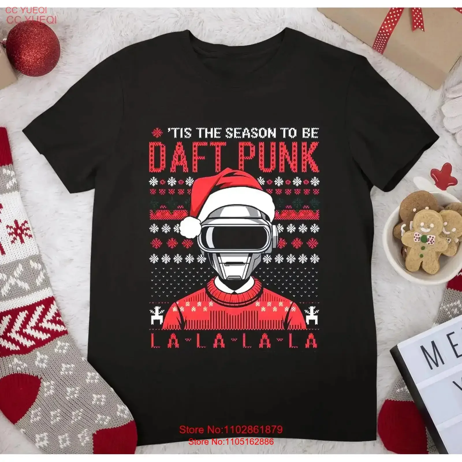 

Daft Punk Christmas Ugly SweaT T Shirt Holiday Music Fan GifT HA21 vintage Washed graphic Stylish fashion streetwear vintage