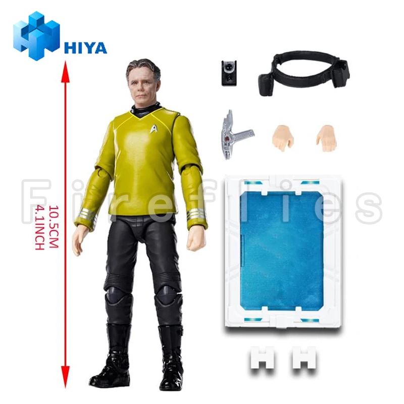 [Przedsprzedaż]1/18 HIYA 4 cale figurka wykwintna Mini seria STAR TREK 2009 szczupak Model postaci z anime zabawka