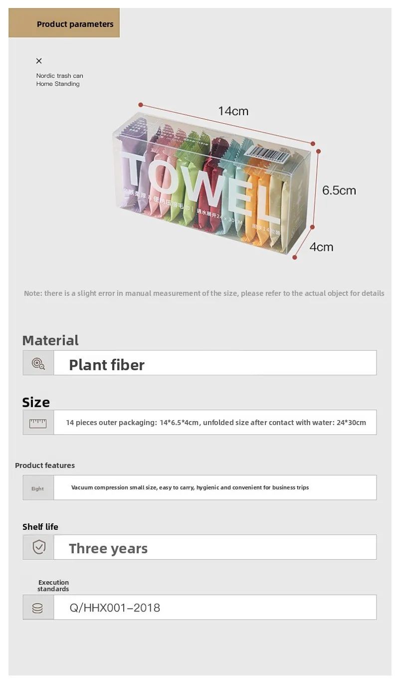 Asciugamano compresso usa e getta Asciugamano per il viso Asciugamano da bagno in puro cotone addensato e allargato Asciugamano per il viso portatile detergente