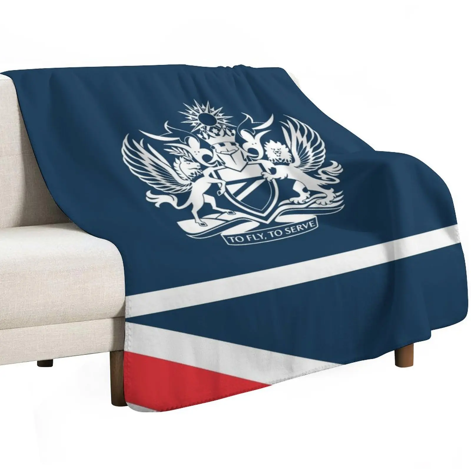 British Airways Landor Livery Throw Blanket Machine Washable Soft Warm Blanket