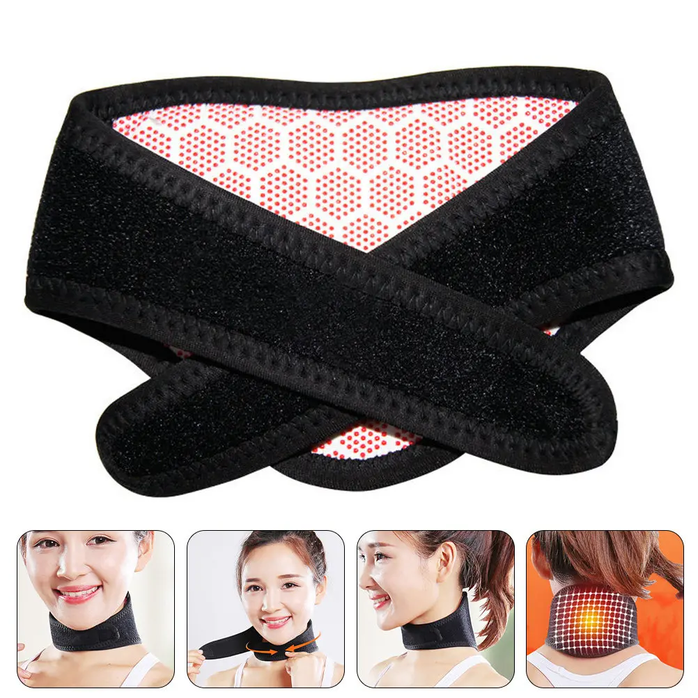 

Neck Wrap Self-Heating Protective Neck Band Lightweight Durable Cervical Collar Relieves Fatigue Pain Muscles for Unisex
