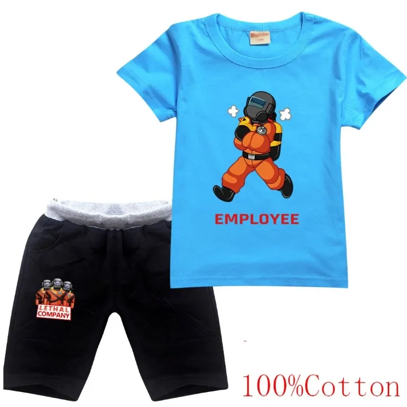 Ropa informal de negocios para niños, ropa deportiva Invisible, camiseta y pantalones cortos de monstruo, conjunto de 2 piezas, Cosplay