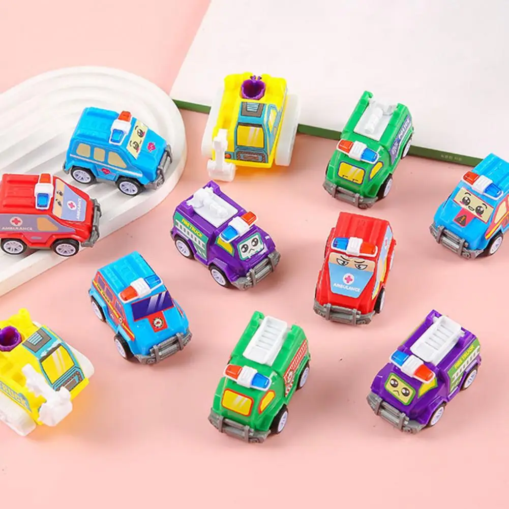 Zabawka Samochodowa dla Dzieci Zabawka Samochodowa 12szt Mini Model Pojazdu Budowlanego Wyścigowego Samochodzik z Napędem Pull Back dla Dzieci Kreskówka Maluchy Chłopcy Dziewczynki Impreza