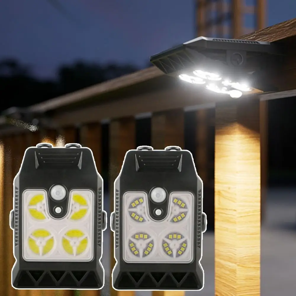 Waterproof LED Solar Clip Light Wireless Intelligent Sensing Garden Wall Light Multifunctional Wall Mounted